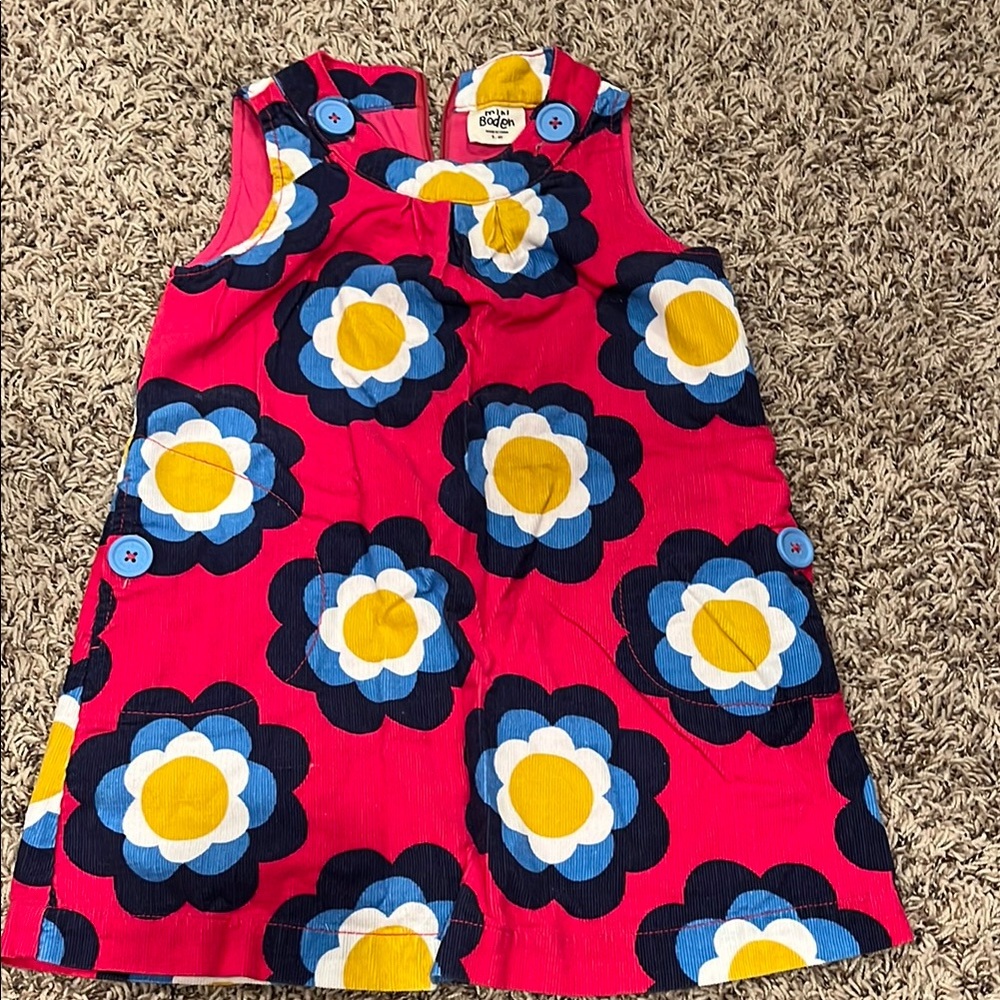 Colorful Floral Sleeveless Dress